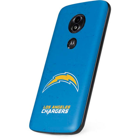NFL Los Angeles Chargers - Alternate Distressed Moto E5 Play Skin